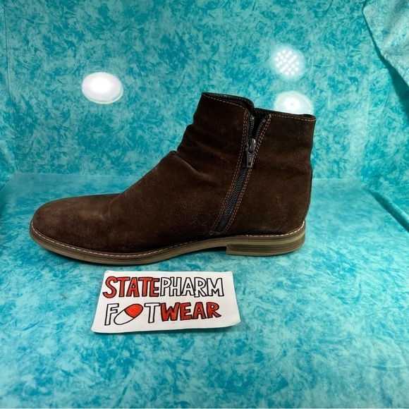 Alfani Arlen Men’s Brown Casual Suede Zip Up Slouch Fashion Ankle Boots Size 9.5 main image 6